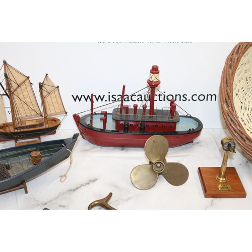 120 - A Quantity Of Nautical Items ETC As Found