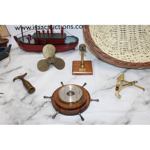 120 - A Quantity Of Nautical Items ETC As Found