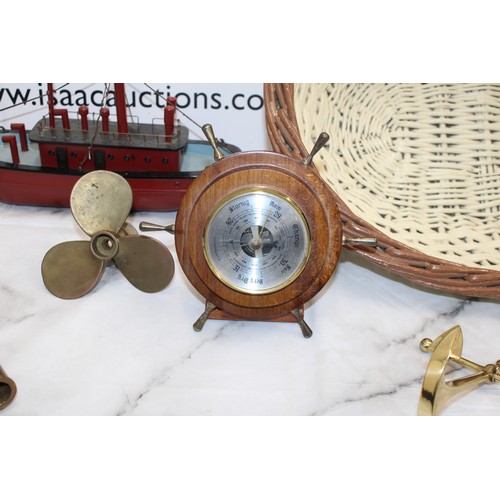 120 - A Quantity Of Nautical Items ETC As Found