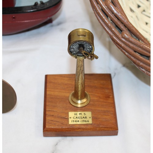 120 - A Quantity Of Nautical Items ETC As Found