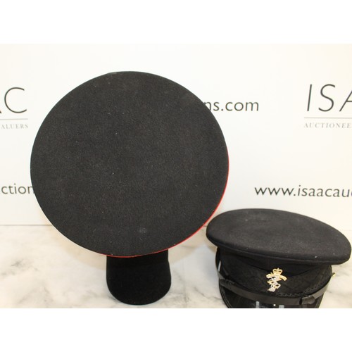 772 - Royal Artillery Officer's Dress Cap & British Army Royal Corps Of Signals Officer's Dress Peaked Cap... 