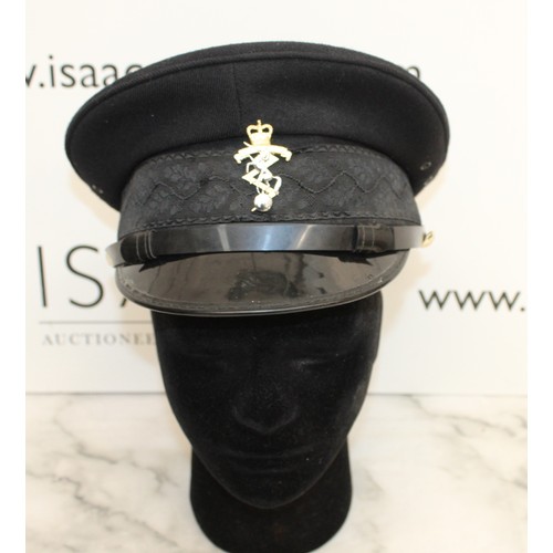 772 - Royal Artillery Officer's Dress Cap & British Army Royal Corps Of Signals Officer's Dress Peaked Cap... 
