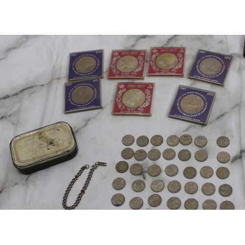 561 - A Selection Of Collectable Commemorative Coins Etc Inc: Her Majesty Queen Elizabeth 11 70th Birthday... 