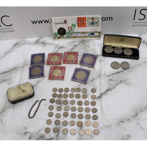 561 - A Selection Of Collectable Commemorative Coins Etc Inc: Her Majesty Queen Elizabeth 11 70th Birthday... 
