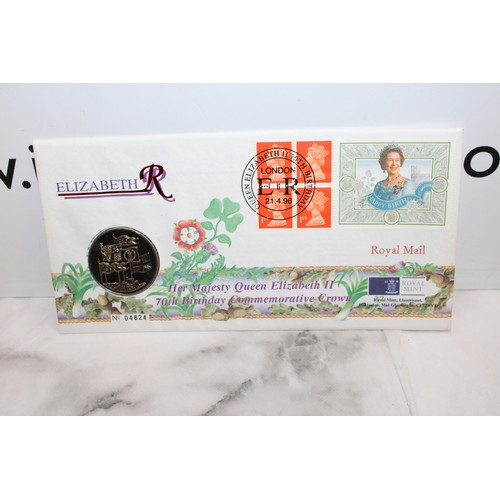 561 - A Selection Of Collectable Commemorative Coins Etc Inc: Her Majesty Queen Elizabeth 11 70th Birthday... 