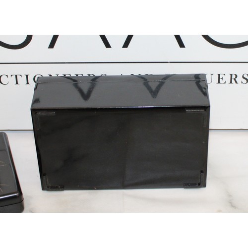 200 - Three Collectable Jewellery Boxes/Boxes Inc Decorative Plastic Lacquer-Style Travel Jewellery Box Ma... 