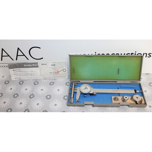 1 - A Mitutoyo Dial Caliper A High Precision Instrument Used By Machinists And Engineers To Measure The ... 