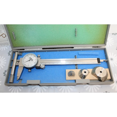 1 - A Mitutoyo Dial Caliper A High Precision Instrument Used By Machinists And Engineers To Measure The ... 