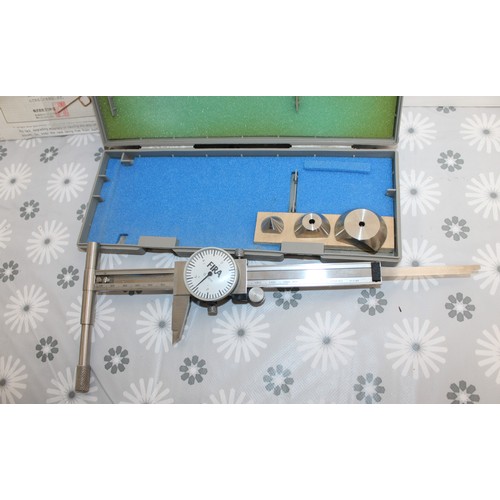 1 - A Mitutoyo Dial Caliper A High Precision Instrument Used By Machinists And Engineers To Measure The ... 