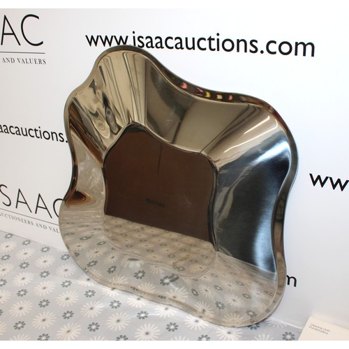 202 - A Polished Stainless Steel Bowl From The Iittala Alvar Aalto Collection Inspired By The Iconic Finni... 