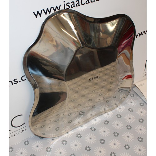 202 - A Polished Stainless Steel Bowl From The Iittala Alvar Aalto Collection Inspired By The Iconic Finni... 