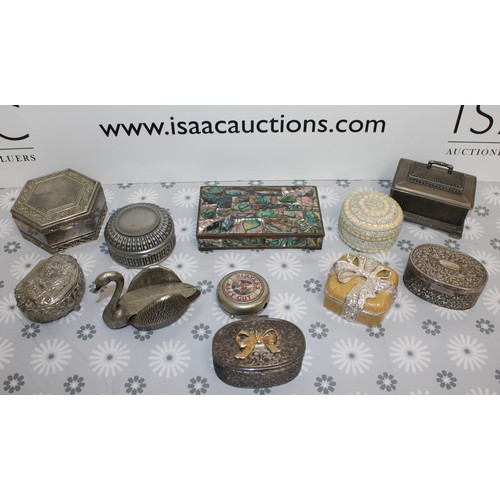 207 - A Selection Of Trinket Pots Etc All As Found