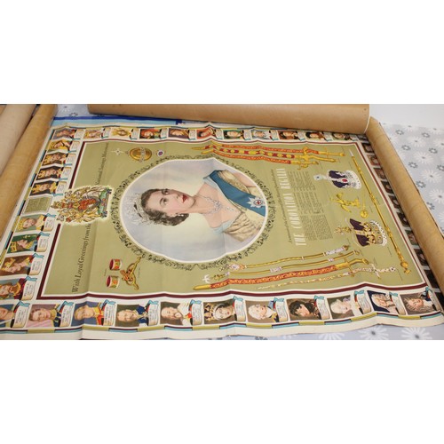 211 - Selection Of Posters As Found Inc- Maps/OXO/GUINNESS/HARRY POTTER/Royalty Etc Not All On Show Some I... 