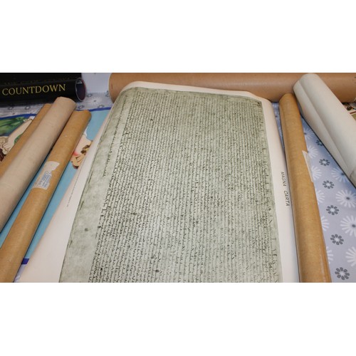 211 - Selection Of Posters As Found Inc- Maps/OXO/GUINNESS/HARRY POTTER/Royalty Etc Not All On Show Some I... 