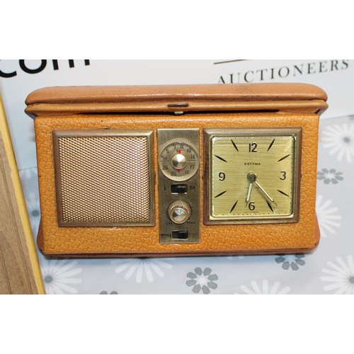 212 - Mixed Items Inc- Alarm Clocks/Boxed SEIKO Watch/THOMAS KINKADE Emerald Isle Cottage Painting With Ce... 