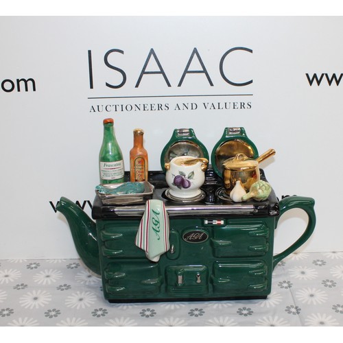 221 - COLLECTABLE The Teapottery 10th Anniversary Large The AGA Teapot Special Edition 35cm x 21.5cm
COLLE... 