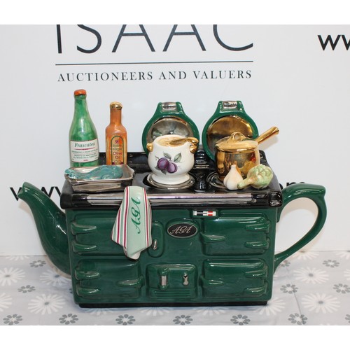 221 - COLLECTABLE The Teapottery 10th Anniversary Large The AGA Teapot Special Edition 35cm x 21.5cm
COLLE... 
