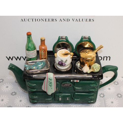 221 - COLLECTABLE The Teapottery 10th Anniversary Large The AGA Teapot Special Edition 35cm x 21.5cm
COLLE... 