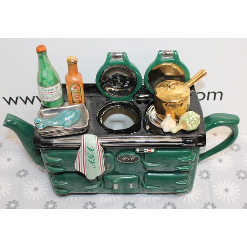 221 - COLLECTABLE The Teapottery 10th Anniversary Large The AGA Teapot Special Edition 35cm x 21.5cm
COLLE... 