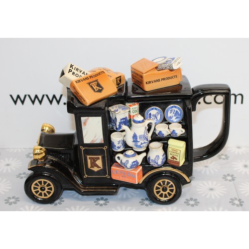 222 - COLLECTABLE PAUL CARDEW BLUE LARGE TEA VAN TEAPOT 28CM X 18CM 
COLLECTION ONLY