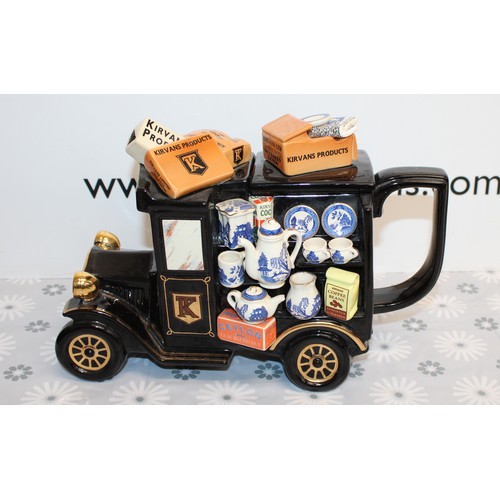 222 - COLLECTABLE PAUL CARDEW BLUE LARGE TEA VAN TEAPOT 28CM X 18CM 
COLLECTION ONLY