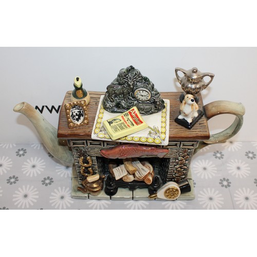 223 - COLLECTABLE LARGE FARMHOUSE FIREPLACE CARDEW DESIGN LIMITED EDITION 2325/5000 5/2000  33CM X 21CM
CO... 