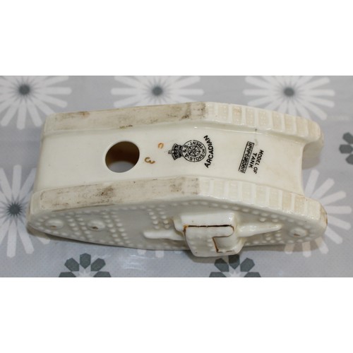 233 - ARCADIAN CHINA CRESTED WARE WWI MARK IV TANK