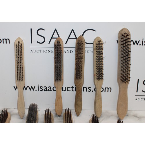 4 - Job Lot Of 11 Steel Wire Brushes AS NEW  As Found