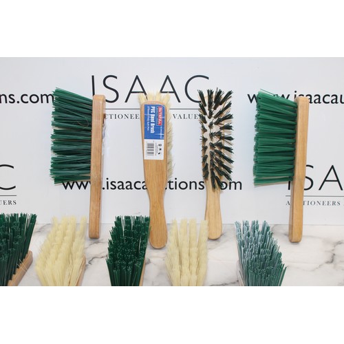 24 - Job Lot Of Faithfull PVC Hand Brushes AS NEW As Found