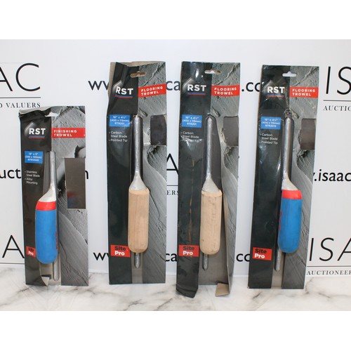 29 - Job Lot Of Finishing And Floor Trowels With Carbon Steel And Stainless Steel Blades AS NEW As Found