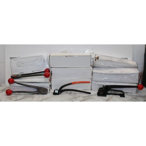 34 - Job Lot Of 6 x Steel Strapping Sealer 19mm, 3 x Steel Strap Cutter And 3 x Steel Strapping Tensioner... 