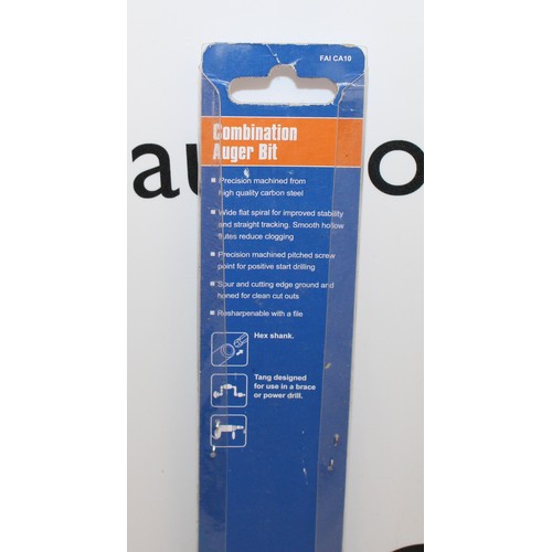 41 - Job Lot Of 13 Faithfull Combination Auger Bit 10mm AS NEW AF