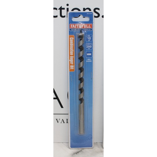 42 - Job Lot Of 13 Faithfull Combination Auger Bit 10mm AS NEW AF
