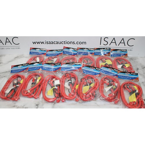 52 - Job Lot Of 13 Heavy Duty Bungie Cords AS NEW AF