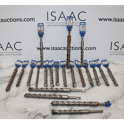 59 - Job Lot 21 x JCP Hammer Drill Bits Various Sizes AS NEW As Found