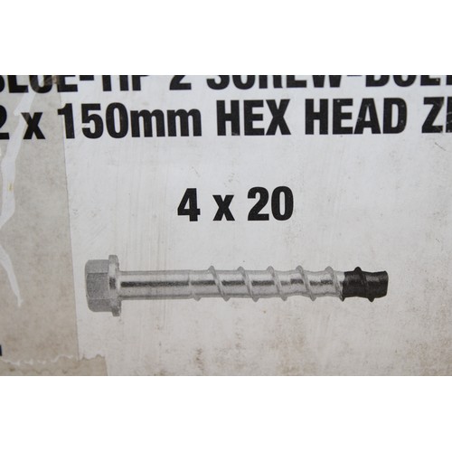 68 - Job Lot Un-Opened Box Of DEWALT BLUE-TIP 2 Screw-Bolt Hex Head Zinc AS NEW As Found COLLECTION ONLY ... 