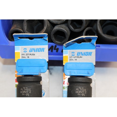 73 - Job Lot Of Various Sized Deep Impact Sockets AS NEW As Found COLLECTION ONLY FROM BRAINTREE ESSEX CM... 