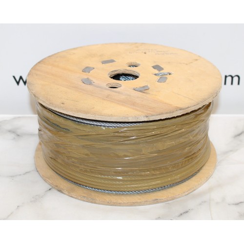 81 - Job Lot 1 x 200Meters Of 4mm 7 x 7 FC Galvanised Cable  AS NEW As Found COLLECTION ONLY FROM BRAINTR... 