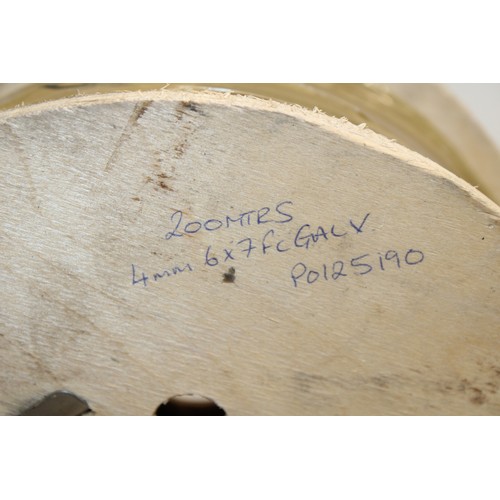 81 - Job Lot 1 x 200Meters Of 4mm 7 x 7 FC Galvanised Cable  AS NEW As Found COLLECTION ONLY FROM BRAINTR... 