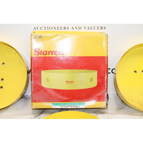 83 - Job Lot 4 x Starrett BI METAL HOLE SAW 210mm AS NEW As Found COLLECTION ONLY FROM BRAINTREE ESSEX CM... 