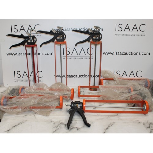 86 - Job Lot 8 x Large Caulking/Sealant Gun AS NEW As Found