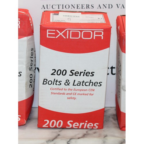 90 - Job Lot 5 x Boxes 200 Series Bolts And Latches AS NEW As Found
 COLLECTION ONLY FROM BRAINTREE ESSEX... 