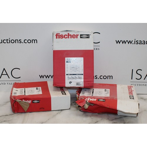 93 - Job Lot 3 x Fischer Boxes Of 135mm N-S Nylon Hammerfix Screws And Plugs AS NEW As Found
 COLLECTION ... 