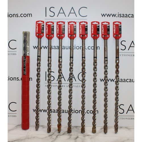 100 - Job Lot Of 9 x HILTI Drill Bits AS NEW AF