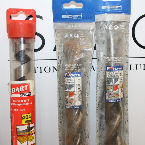 105 - Job Lot Of SILVERLINE, DART And ALPINE Drill/Auger Bits Various Sizes AS NEW AF