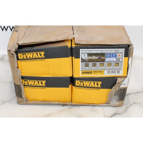 108 - Job Lot Of DEWALT BLUE-TIP 2 SCREW-BOLT Hex Head Zinc AS NEW AF COLLECTION ONLY FROM BRAINTREE ESSEX... 