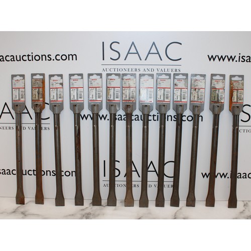 115 - Job Lot 13 x BOSCH Chisels AS NEW AF FROM BRAINTREE ESSEX CM7 2DG