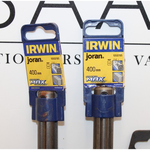 116 - Job Lot 13 x IRWIN, DART Flat And Pointed Chisels And 1 x Faithfull Flat Bit Extension Shank AS NEW ... 