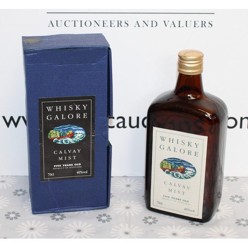 262 - 1 x Boxed Bottle Of Whisky Galore Calvay Mist Five Years Old, 70cl, 40% Proof Collection Only ID Upo... 