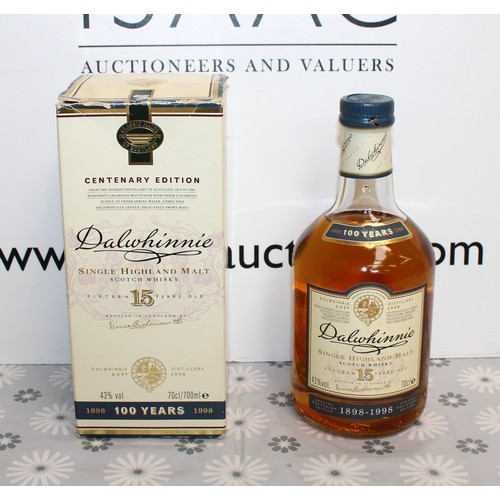 266 - 1 x Boxed Bottle Of Dalwhinnie Centenary Edition, Single Highland Malt, 15 Years Old, 70cl, 40% Proo... 